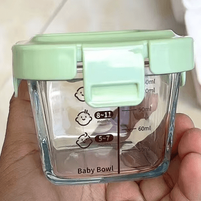 Boite Hermetique en Verre - GlassFoodStorageBox™ - Vert - Miam bébé