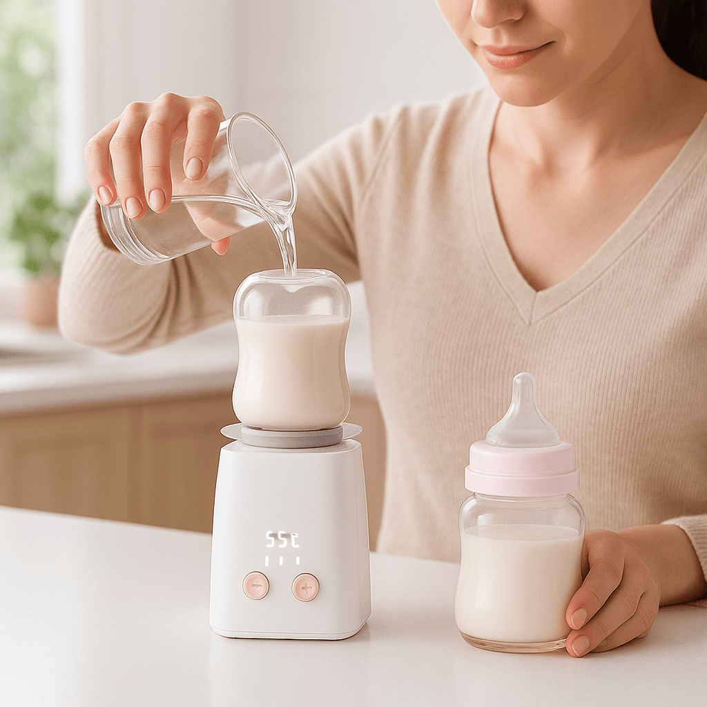 chauffe biberon portable intell maman prépare biberon