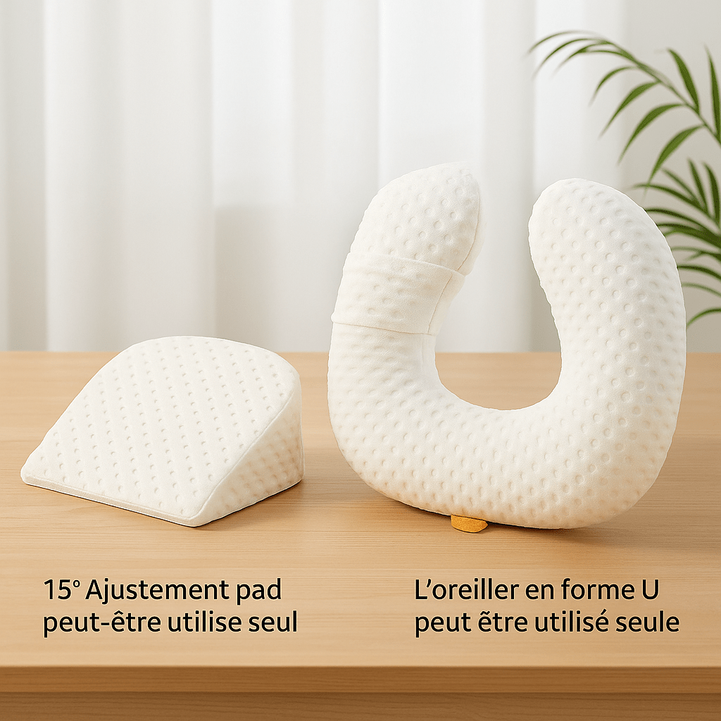 Coussin d'allaitement anti - reflux 3 - en - 1 | Mai Mai Bear - Miam bébé