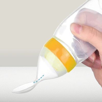 Biberon cuillère - NewBabyFeedingBottle™ - Jaune - Miam bébé