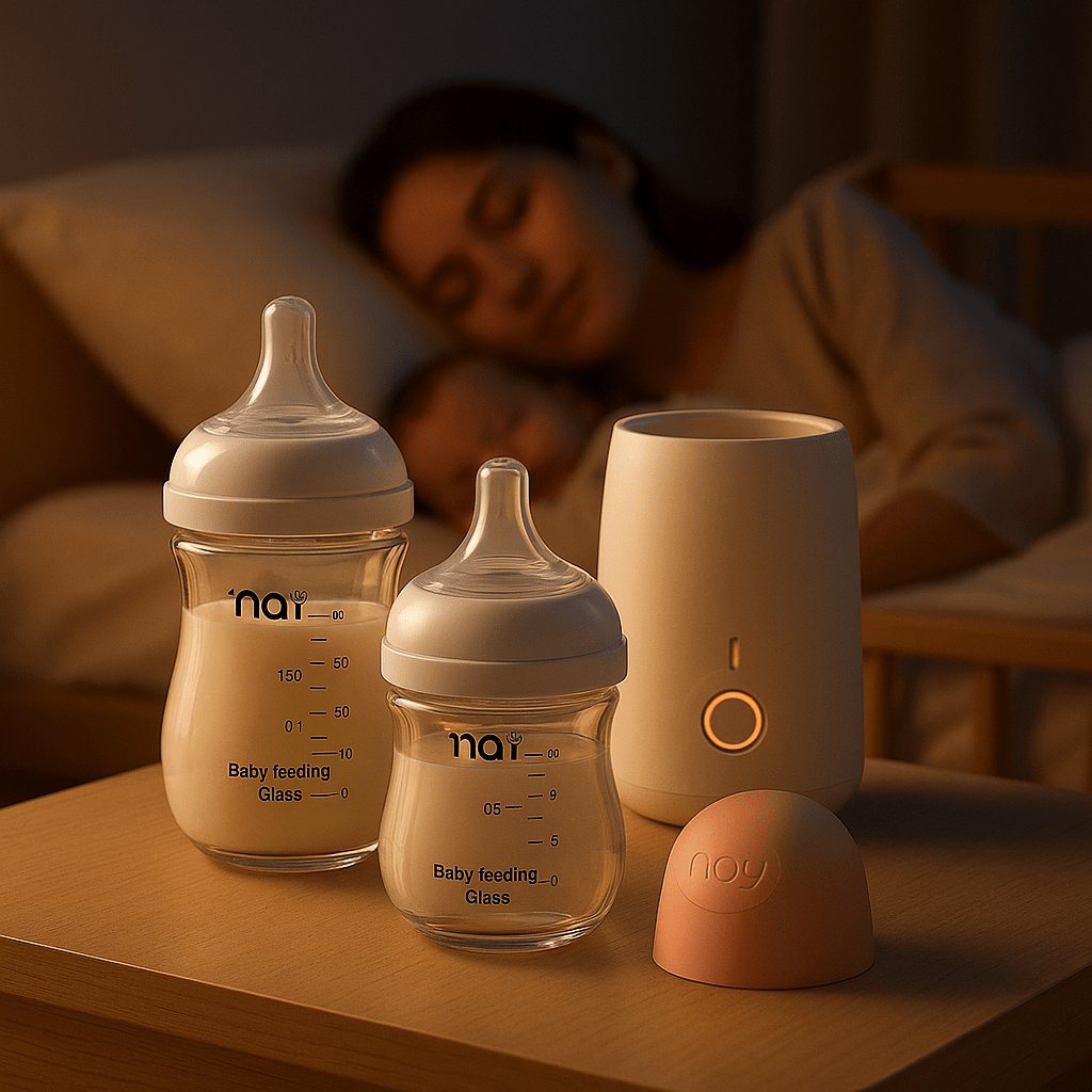 Biberon en Verre Anti - Coliques Rose | BabyZen - Miam bébé