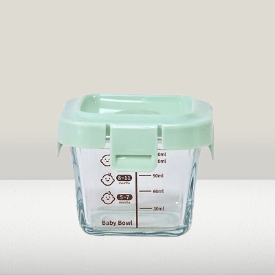 Boite Hermetique en Verre - GlassFoodStorageBox™ - Vert - Miam bébé