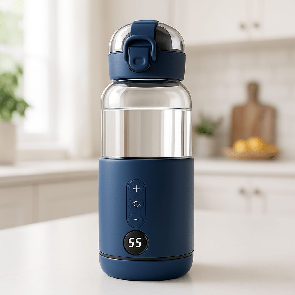 chauffe biberon nomade Milk Ease bleue 