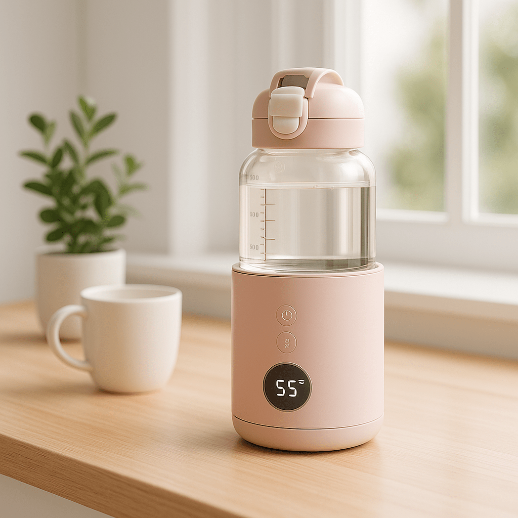 chauffe biberon nomade Milk Ease rose