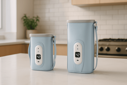 Chauffe - biberon portable | Cuir - Miam bébé