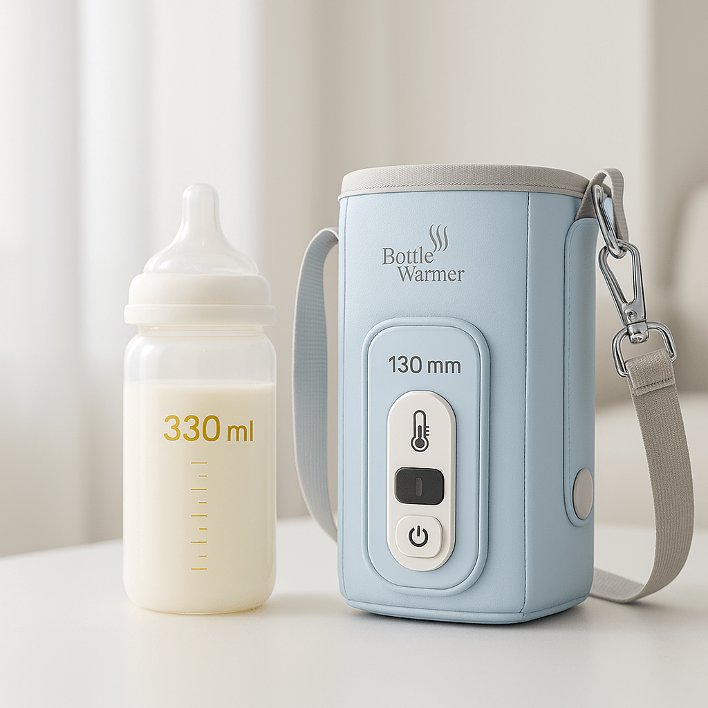 Chauffe - biberon portable | Cuir - Miam bébé