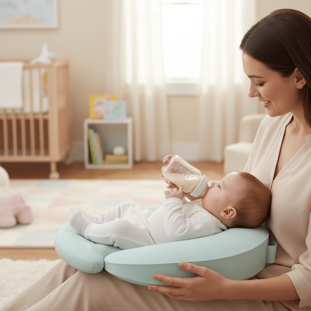 Coussin Allaitement | 2 - en 1 Ergonomique - Miam bébé