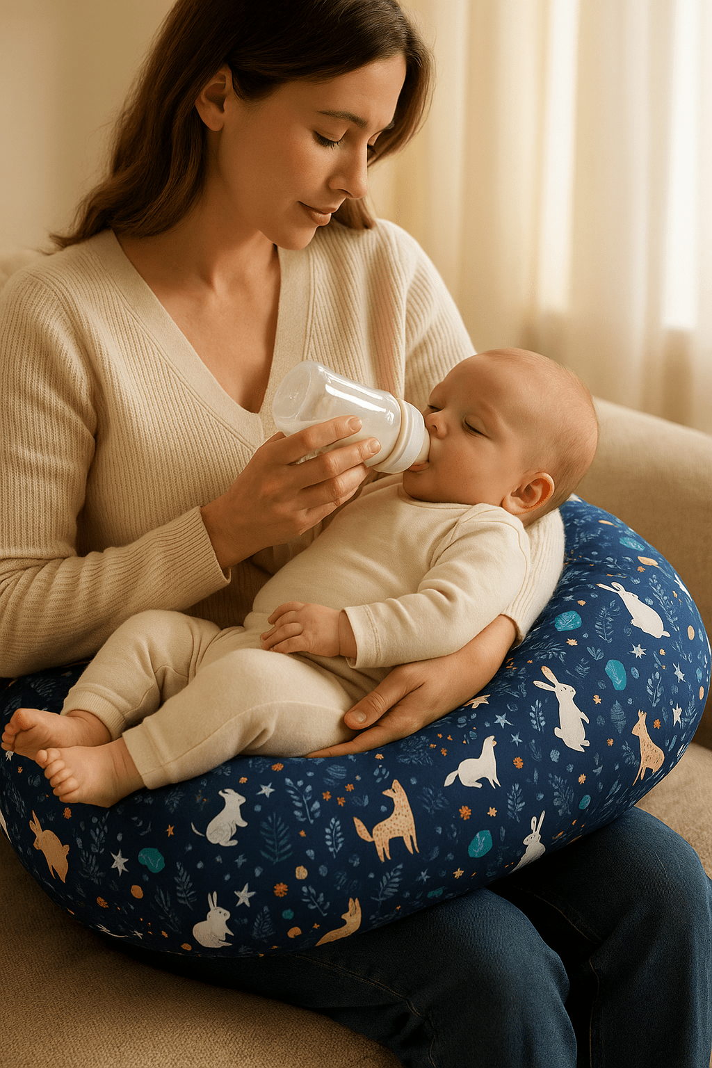 Coussin d allaitement | Multifonction Confort Maternité - Miam bébé