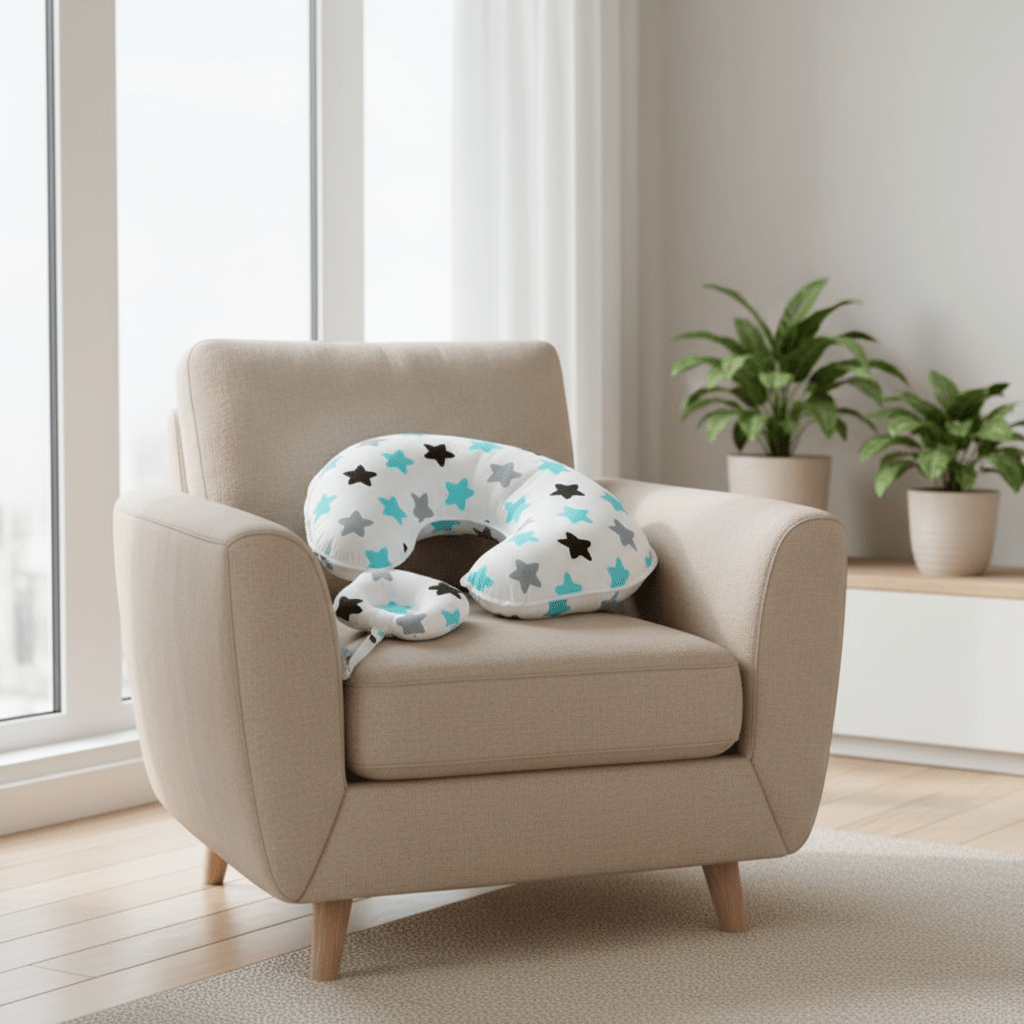 Coussin d'allaitement microbille forme U | Ergonomique - Miam bébé