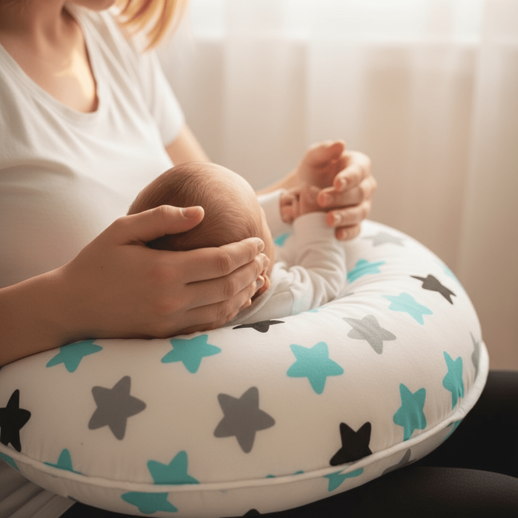 Coussin d'allaitement microbille forme U | Ergonomique - Miam bébé