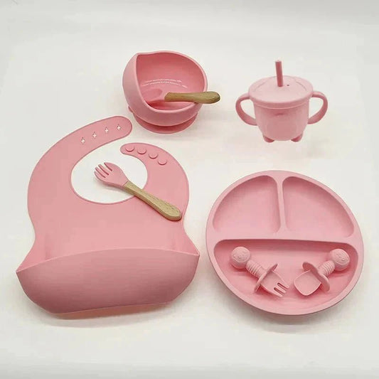 Vaisselle Bebe - TablewareBabySet™ - Rose - Miam bébé